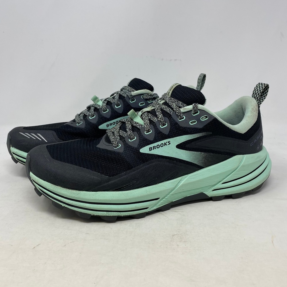 Brooks Cascadia 16 Womens Trail Running Shoes Black Mint 1203631B049 Size 10.5 B